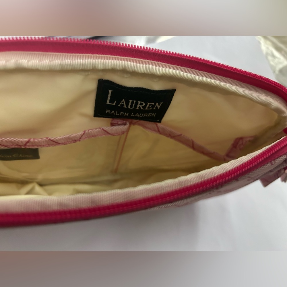 New Lauren Ralph Lauren Polo Cosmetic Bag iPhone Case Cosmetic Bag Makeup Case - Picture 10 of 16